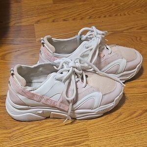Pink and White Women's Sneakers